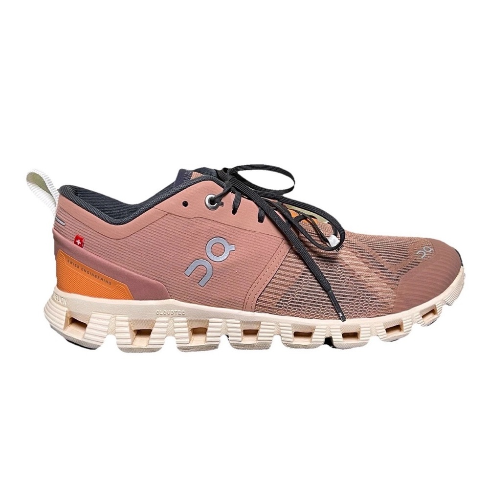 On Running Cloudswift Women's Running Shoes in Dusty Rose and Cream